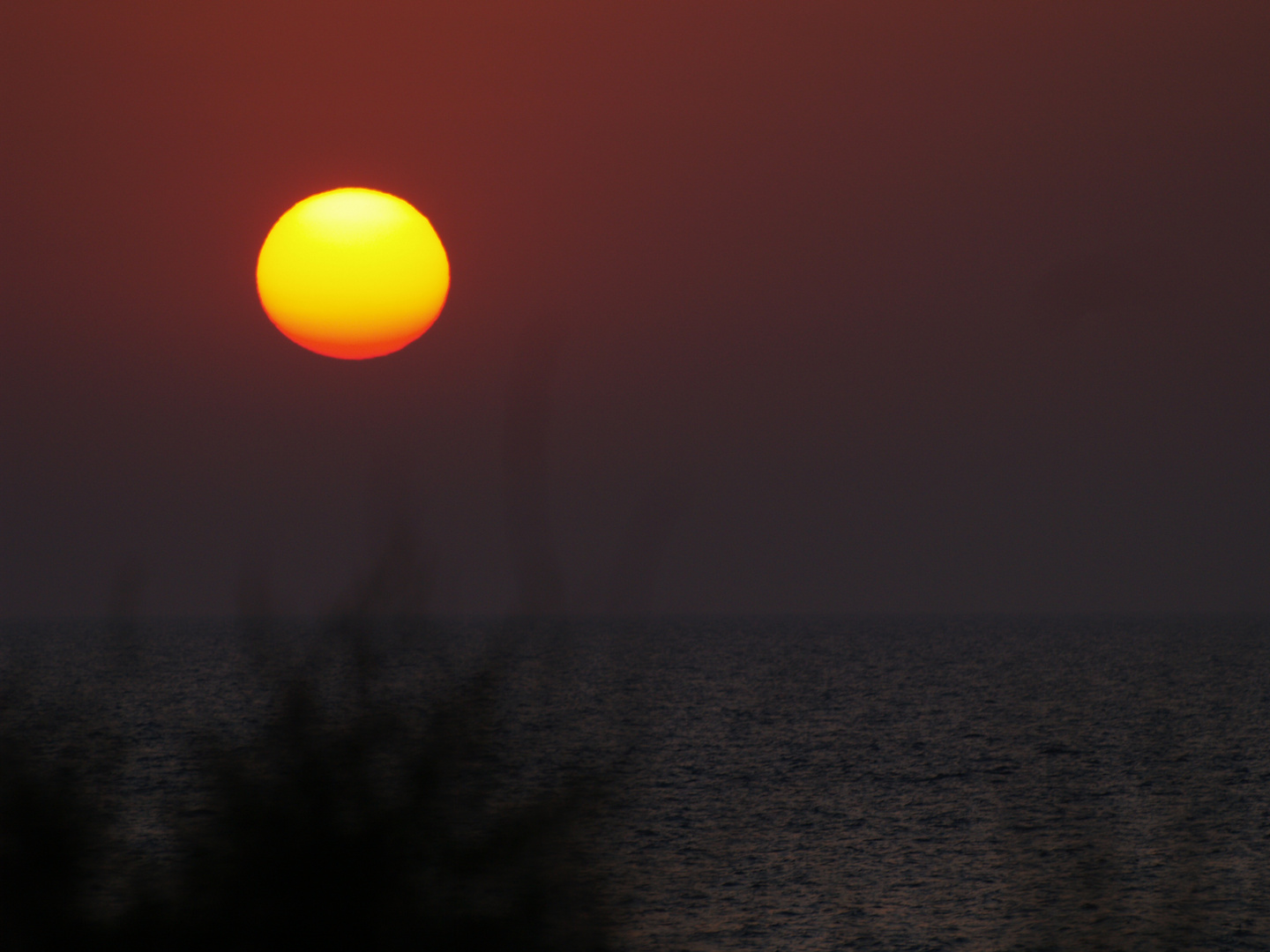 sonnenuntergang in gallipoli (süd italien)