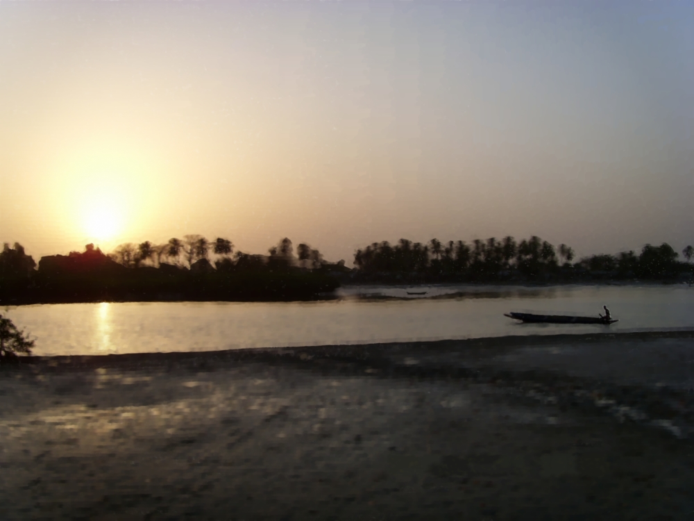 Sonnenuntergang in Gambia