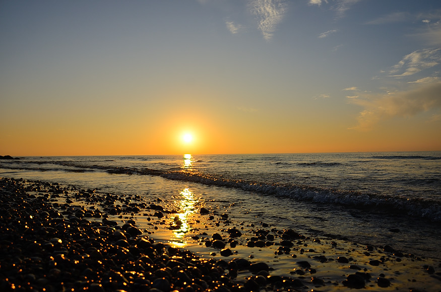 Sonnenuntergang in Gammelskagen