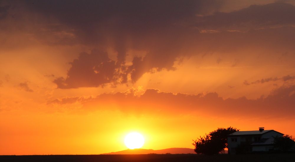 Sonnenuntergang in Geismar