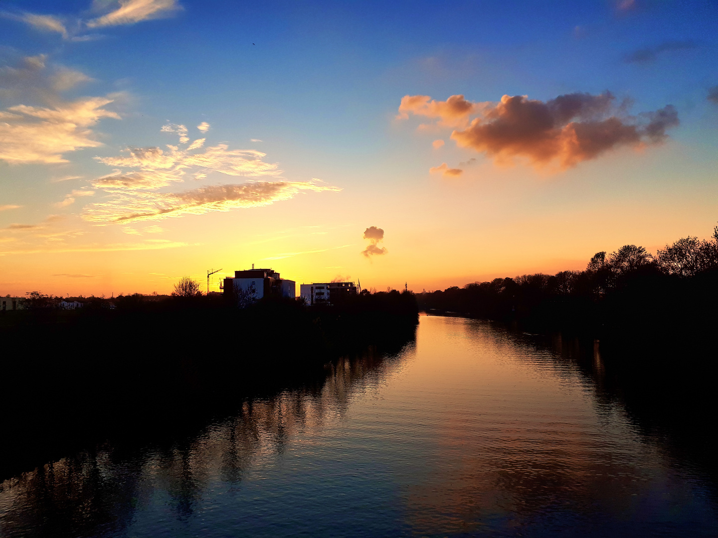 Sonnenuntergang in Gelsenkirchen