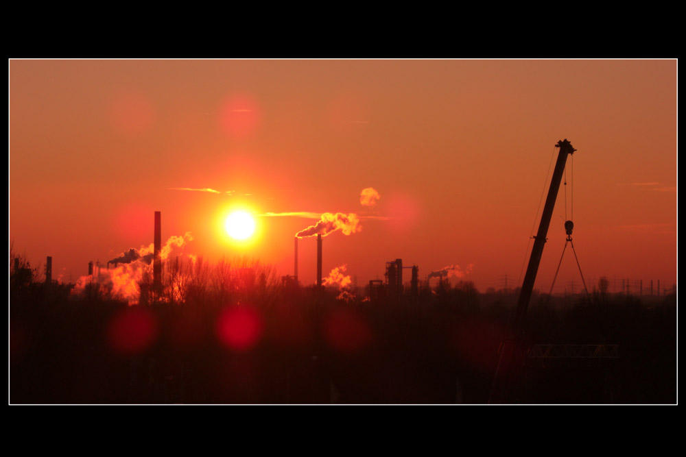 Sonnenuntergang in Gelsenkirchen