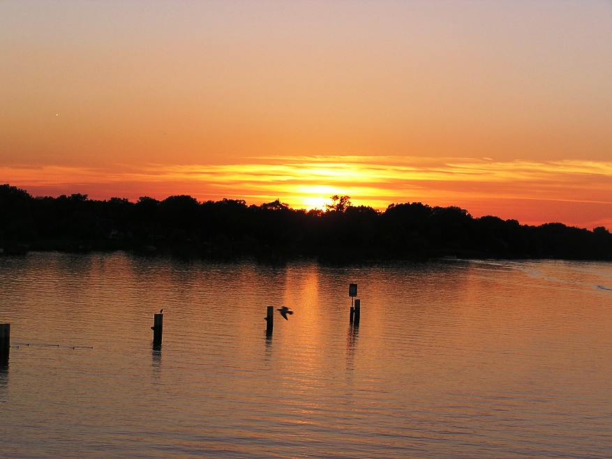 Sonnenuntergang in Geltow