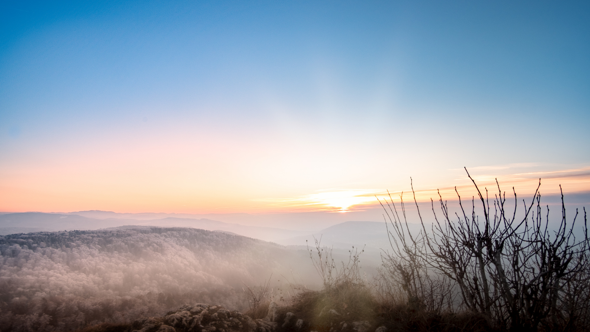 Sonnenuntergang in Gempen