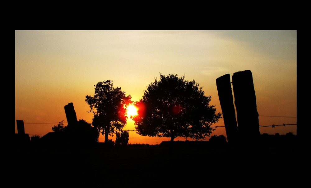 Sonnenuntergang in Genhülsen