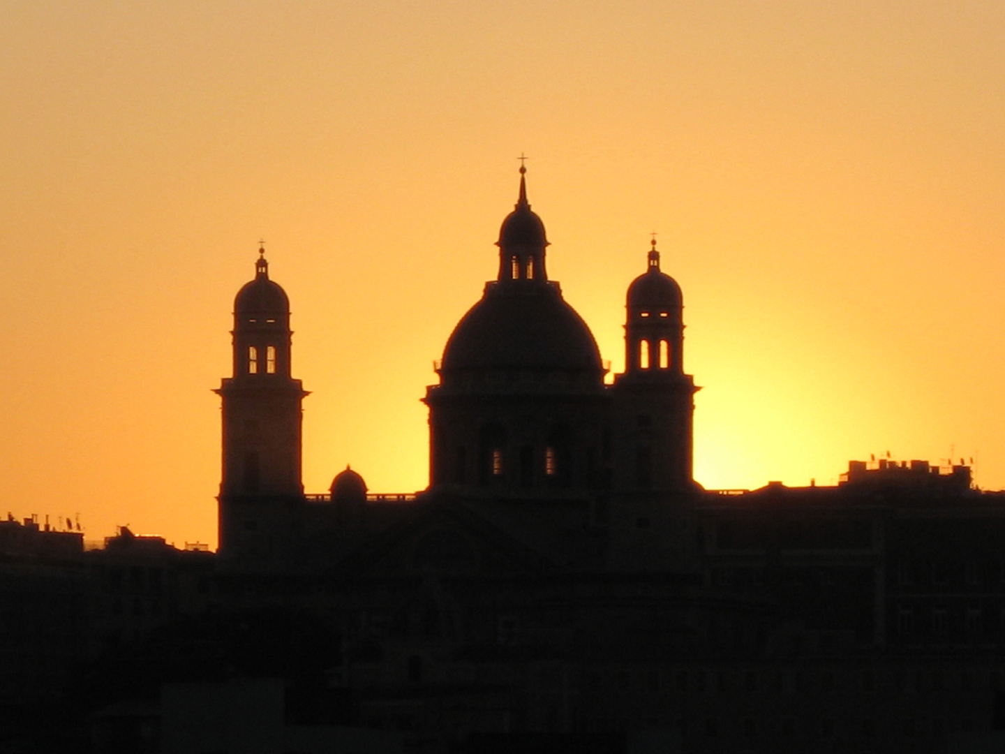 Sonnenuntergang in Genua