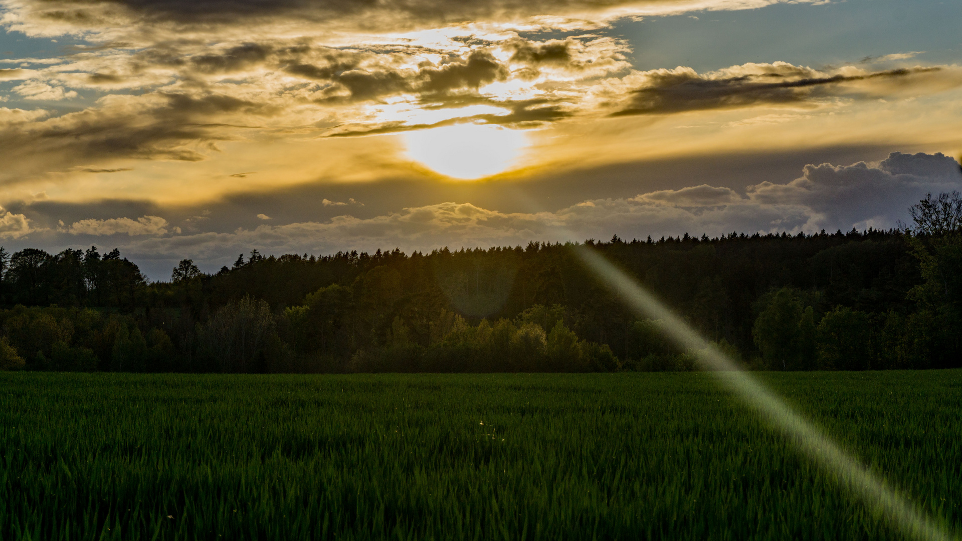 Sonnenuntergang in Gera