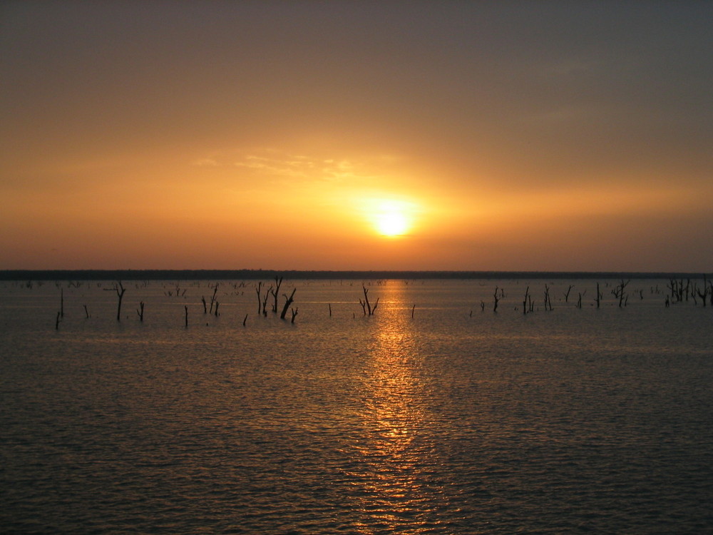 Sonnenuntergang in Ghana