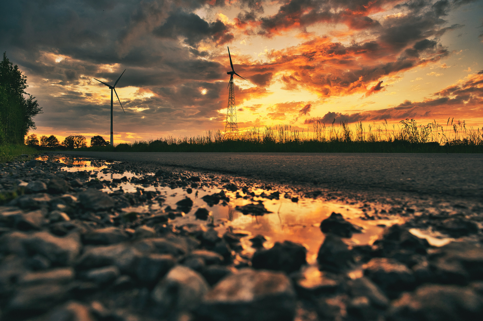 Sonnenuntergang in Glandorf