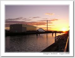 Sonnenuntergang in Glasgow