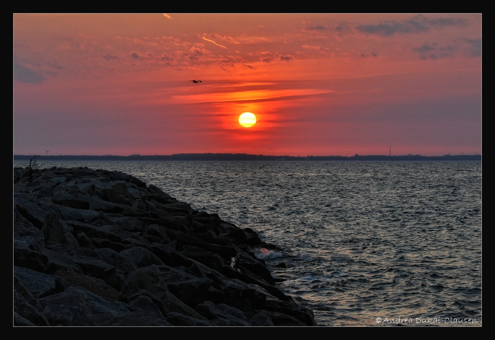 Sonnenuntergang in Glowe