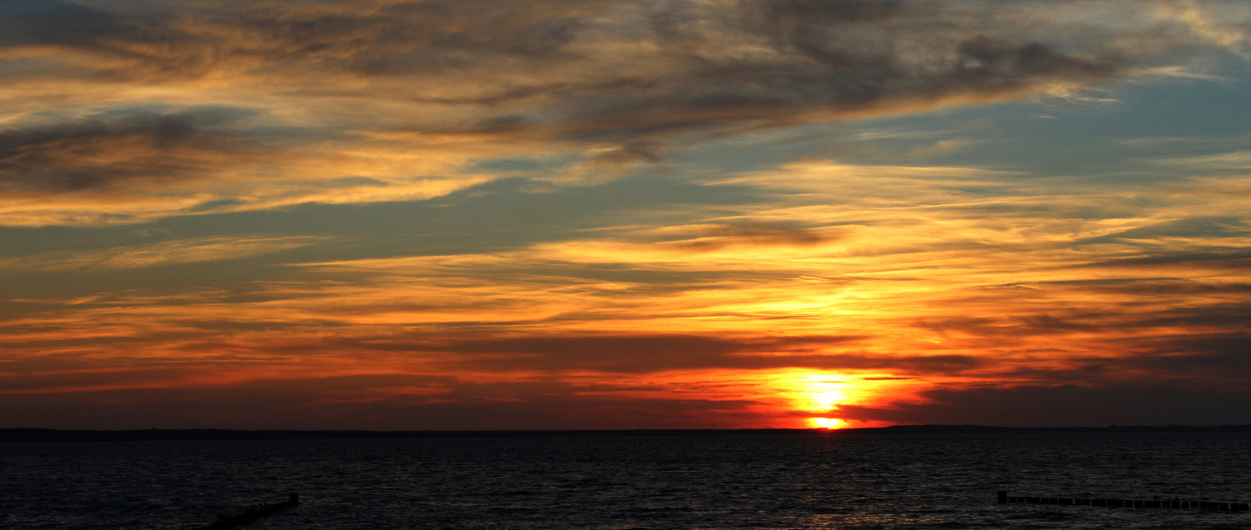 Sonnenuntergang in Glowe