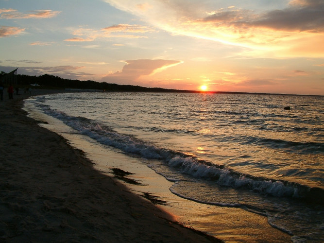 Sonnenuntergang in Glowe