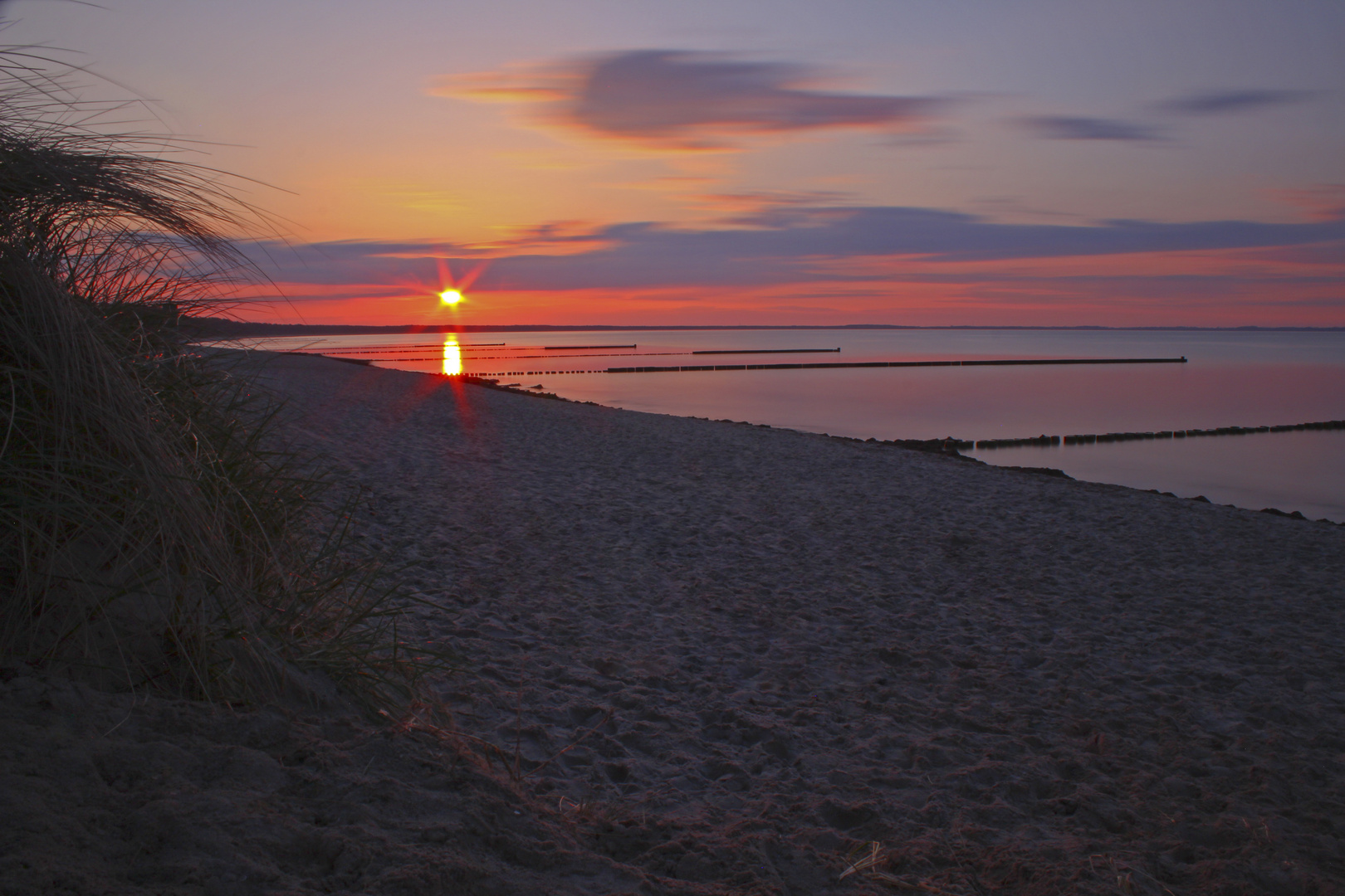 Sonnenuntergang in Glowe