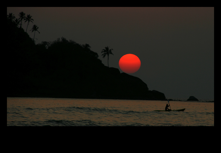 Sonnenuntergang in Goa - Palolem Beach