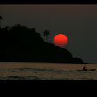 Sonnenuntergang in Goa - Palolem Beach