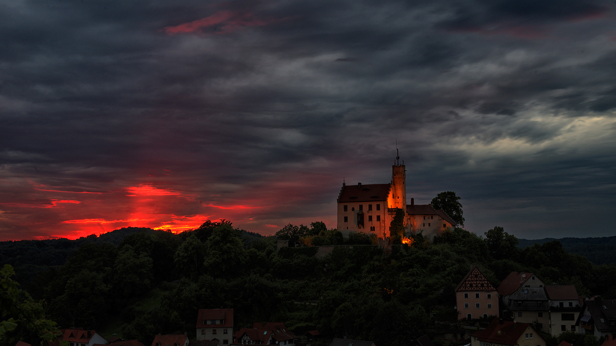 Sonnenuntergang in Gößweinstein