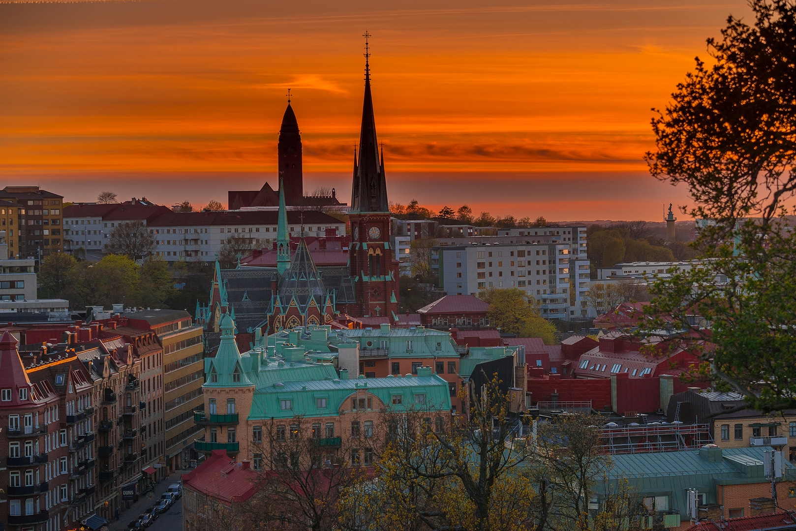 Sonnenuntergang in Göteborg