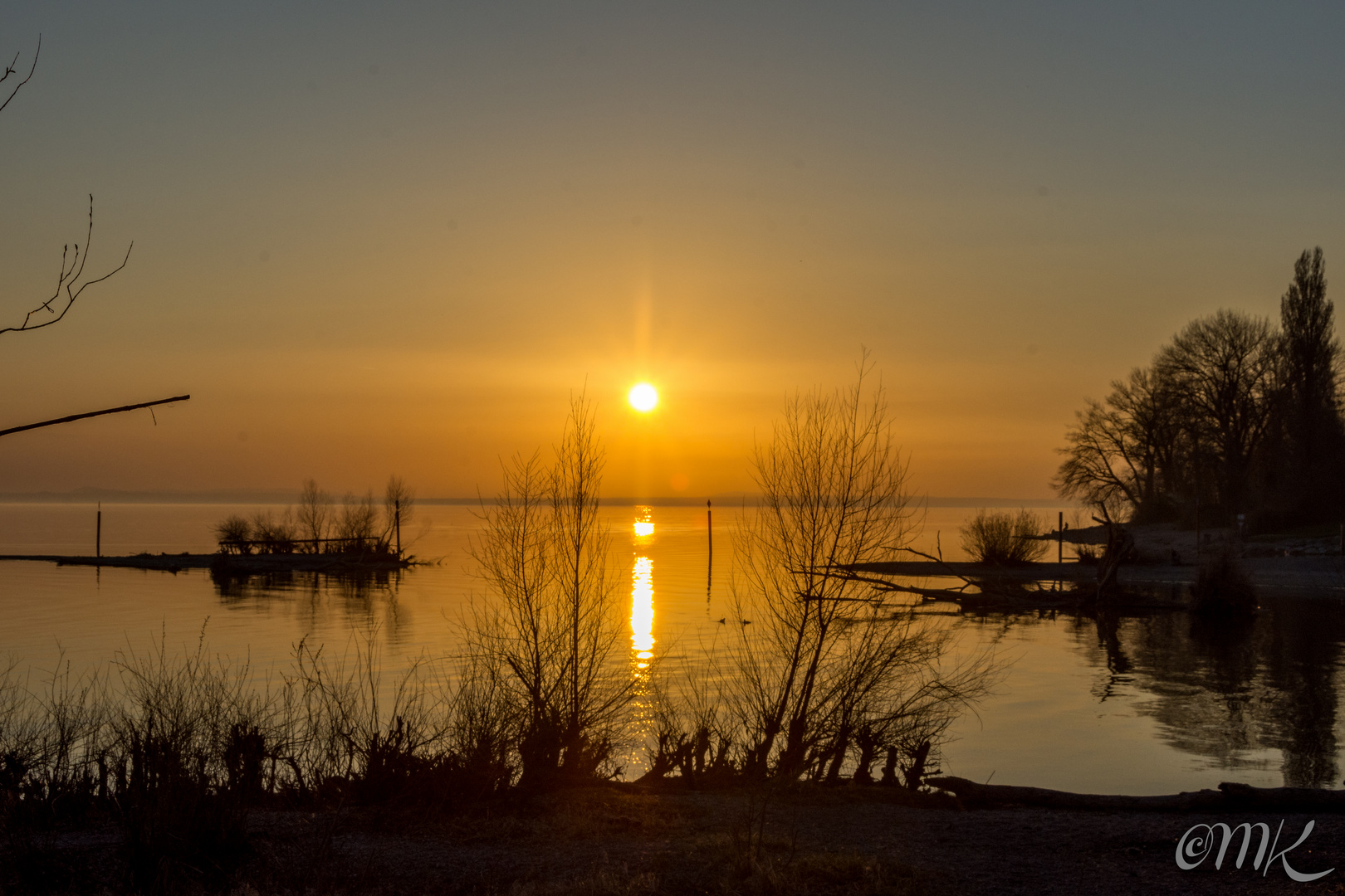 Sonnenuntergang in Gohren