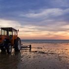 Sonnenuntergang in Gouville sur mer