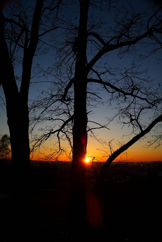 Sonnenuntergang in Grafing