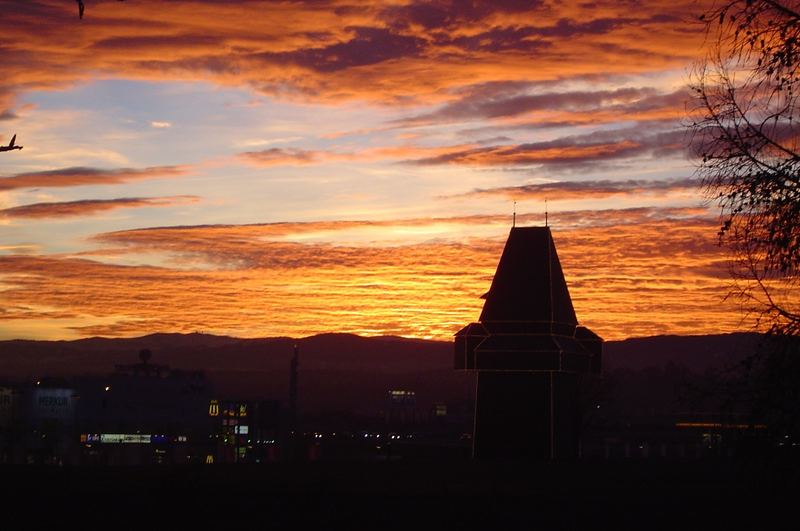 Sonnenuntergang in Graz