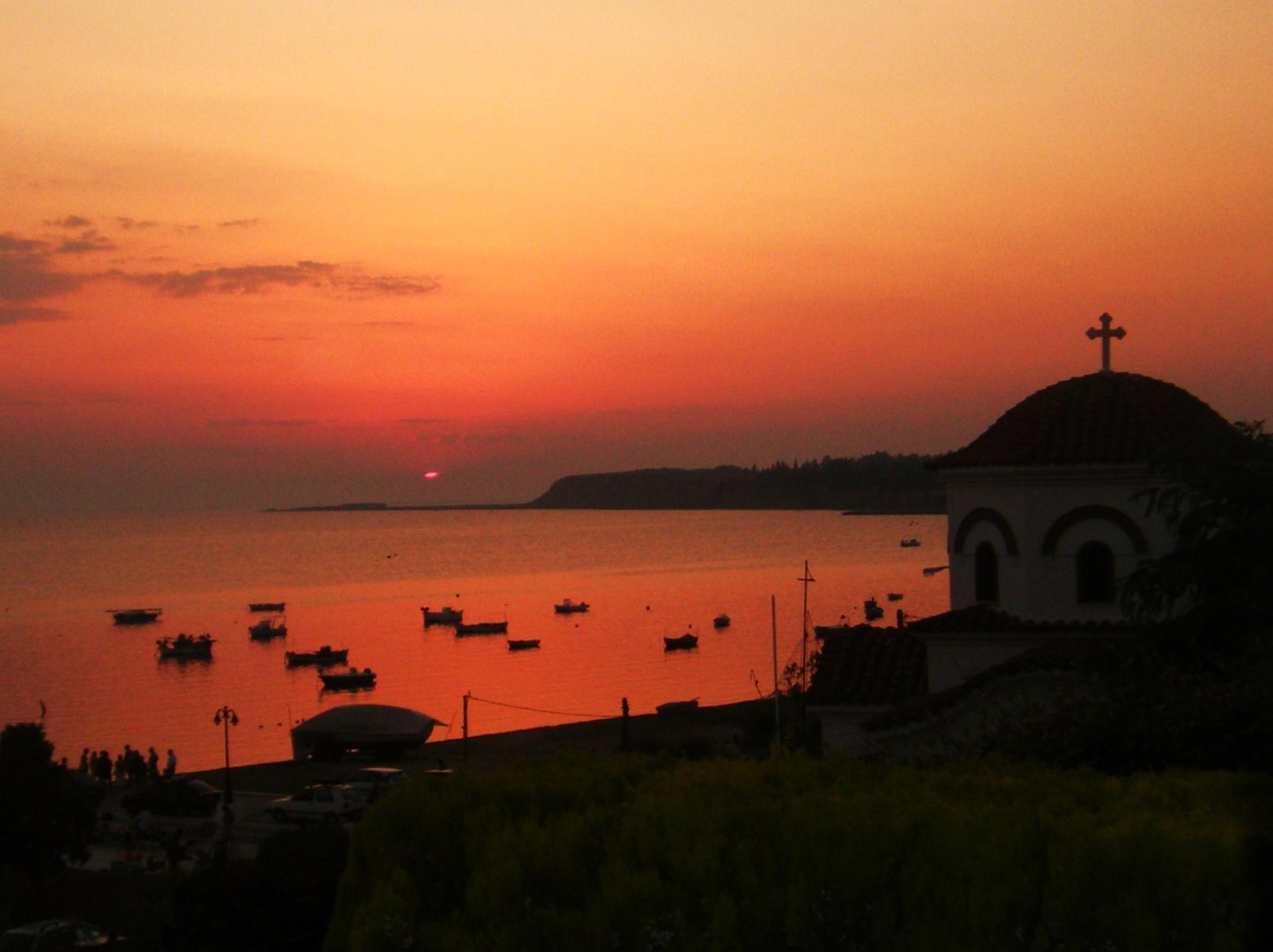 Sonnenuntergang in Griechenland