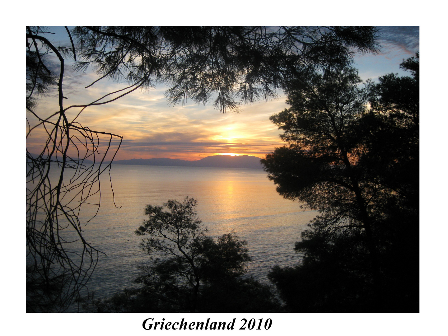 Sonnenuntergang in Griechenland