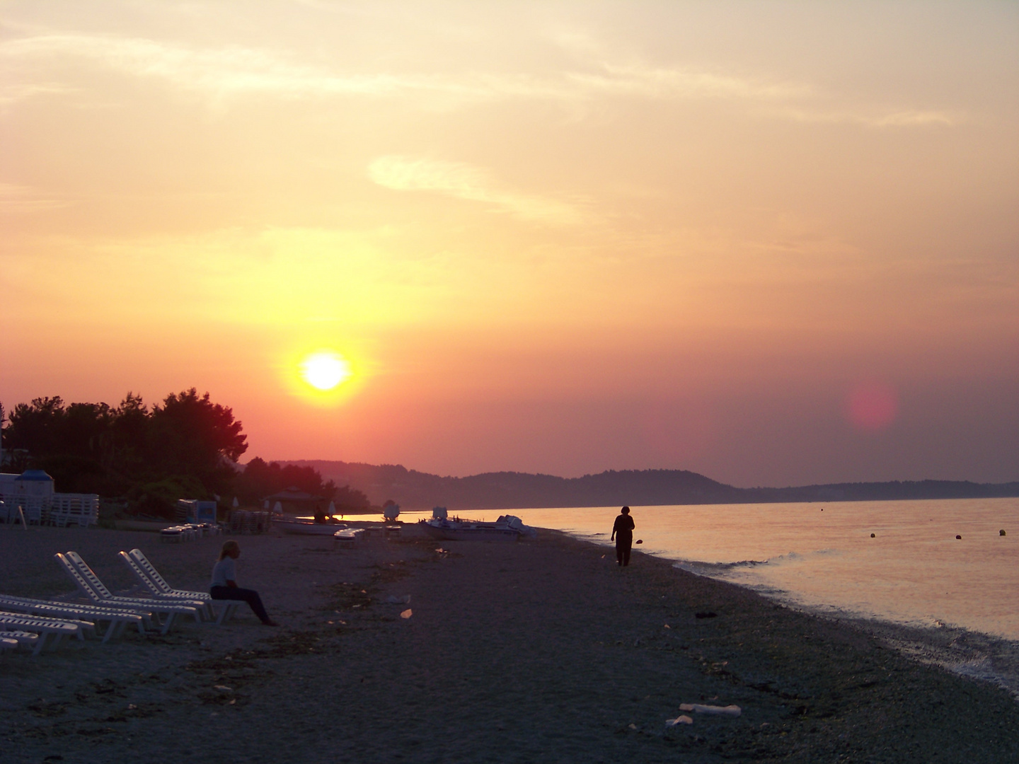 sonnenuntergang in griechenland