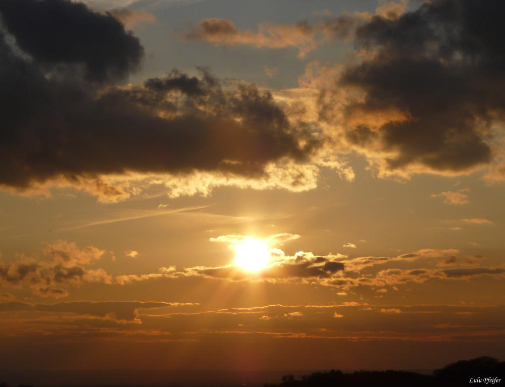 Sonnenuntergang in Gronau