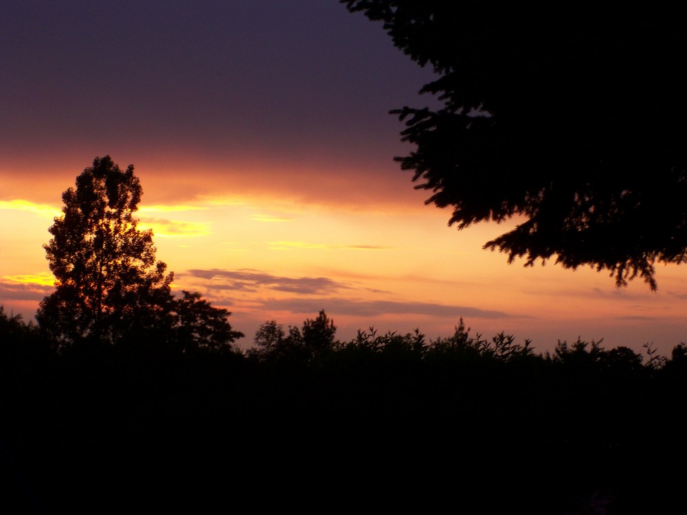 Sonnenuntergang in Großpösna