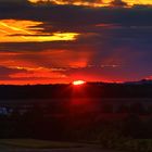 Sonnenuntergang in Großziethen.