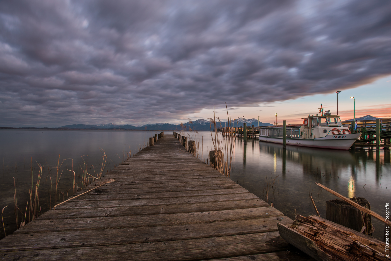 Sonnenuntergang in Gstadt am Chiemsee