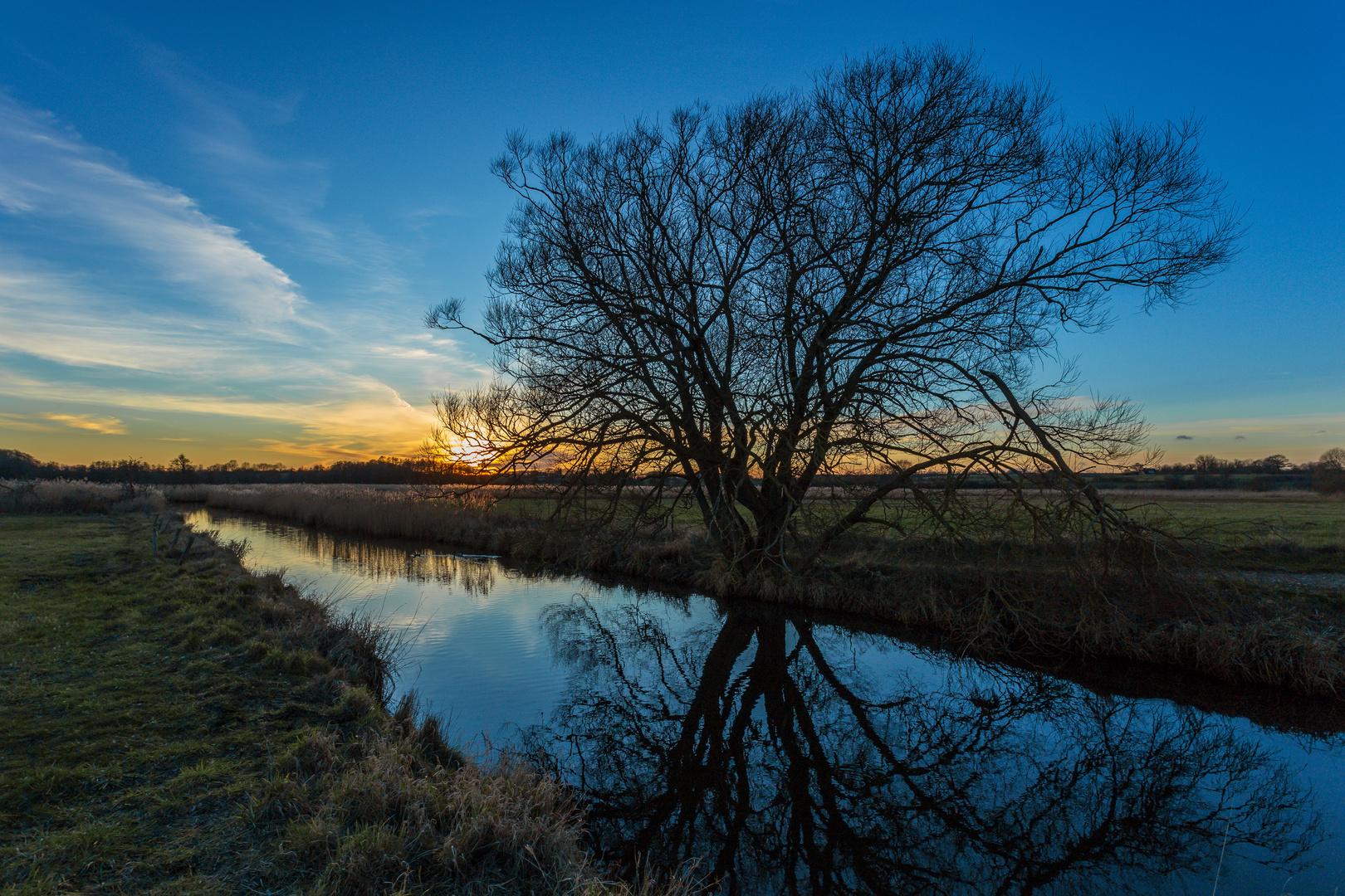 Sonnenuntergang in Habernis