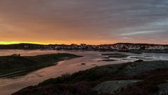 Sonnenuntergang in Hälleviksstrand