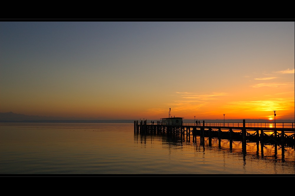 Sonnenuntergang in Hagnau