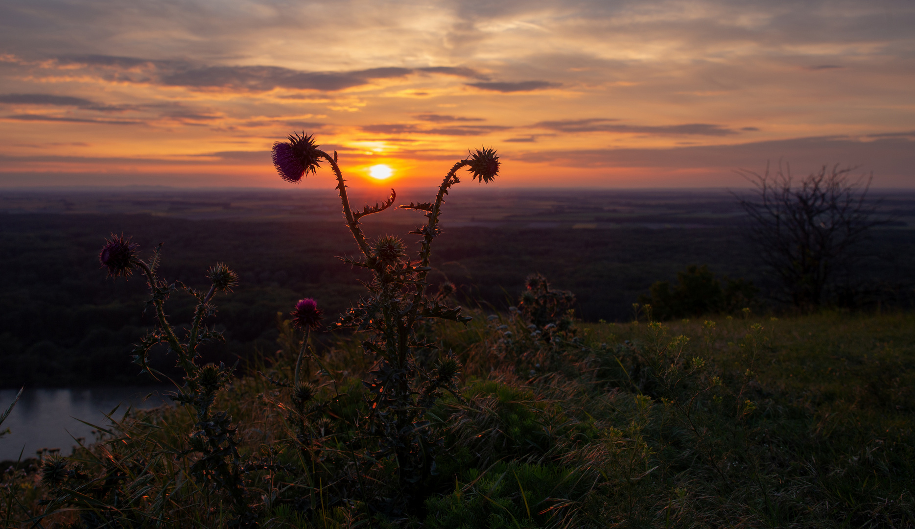 Sonnenuntergang in Hainburg