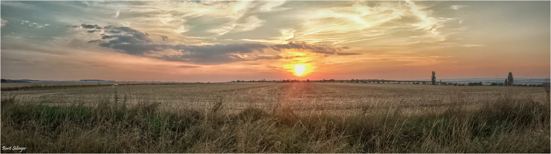 Sonnenuntergang in Hakeborn