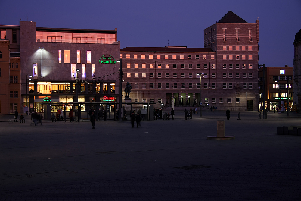 Sonnenuntergang in Halle