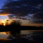 Sonnenuntergang in Halle