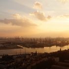 Sonnenuntergang in Hamburg