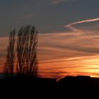 Sonnenuntergang in Hamburg