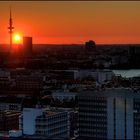 Sonnenuntergang in Hamburg