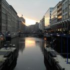 Sonnenuntergang in Hamburg