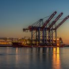 Sonnenuntergang in Hamburg mit ZHEN HUA 20