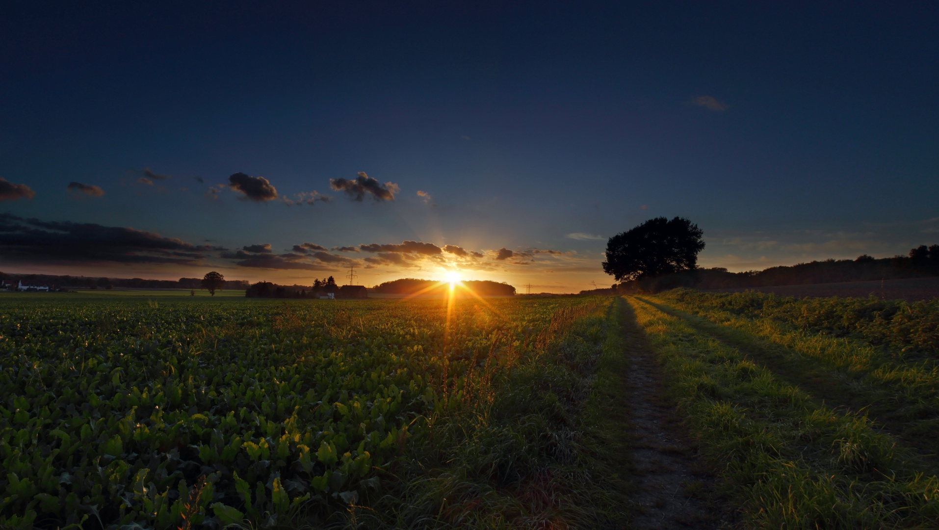 Sonnenuntergang in Hamm Berge (Nähe Wassertürme)