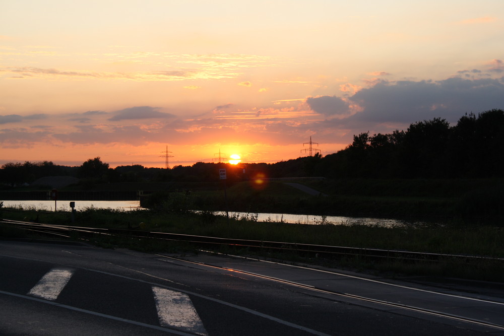 Sonnenuntergang in Hamm