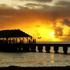 Sonnenuntergang in Hanalei, Kauai, Hawaii