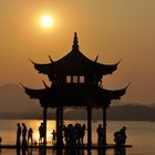 Sonnenuntergang in Hangzhou