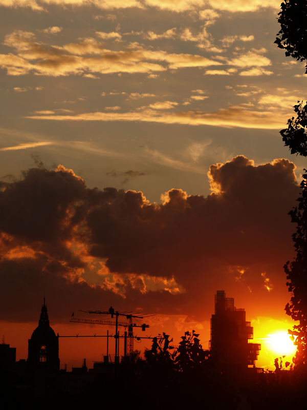 sonnenuntergang in hannover